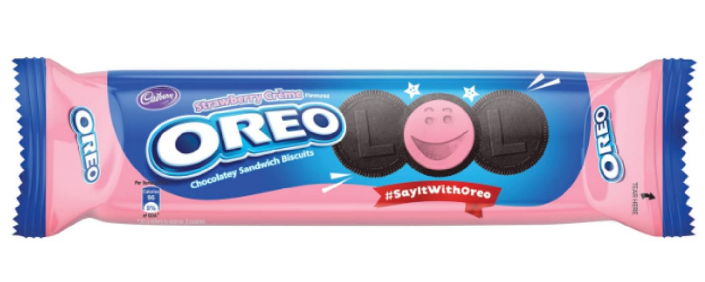 Oreo Biscuit Strawberry Cream