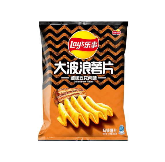 Lays Big Wave Chips Grilled Pork 70 g