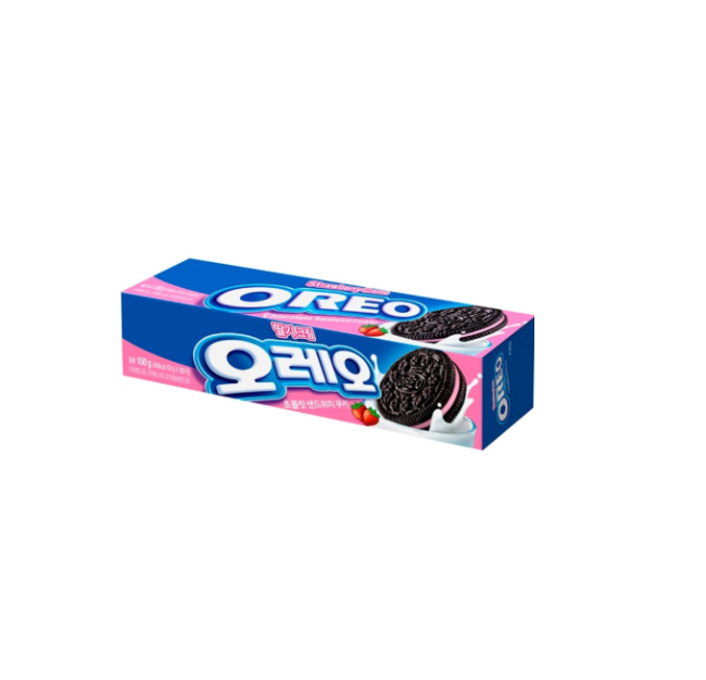 Oreo Chocolate Sandwich Cookie Strawberry Cream 100gr (South Korea)