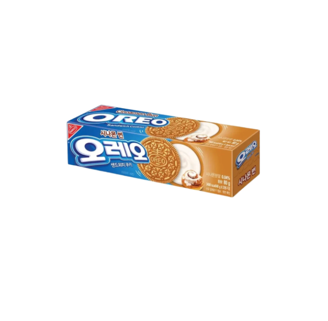 Oreo Cinnamon Bun Sandwich Cookies 80gr (South Korea)