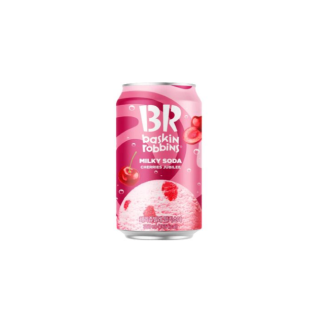 BR Cherries Jubilee Milky Soda 350ml (South Korea)