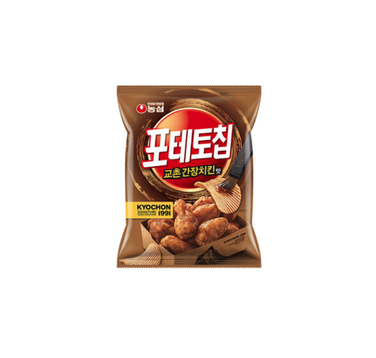 NONGSHIM Potato Chip Kyochon Soy Sauce Chicken Flavor 55gr (South Korea)
