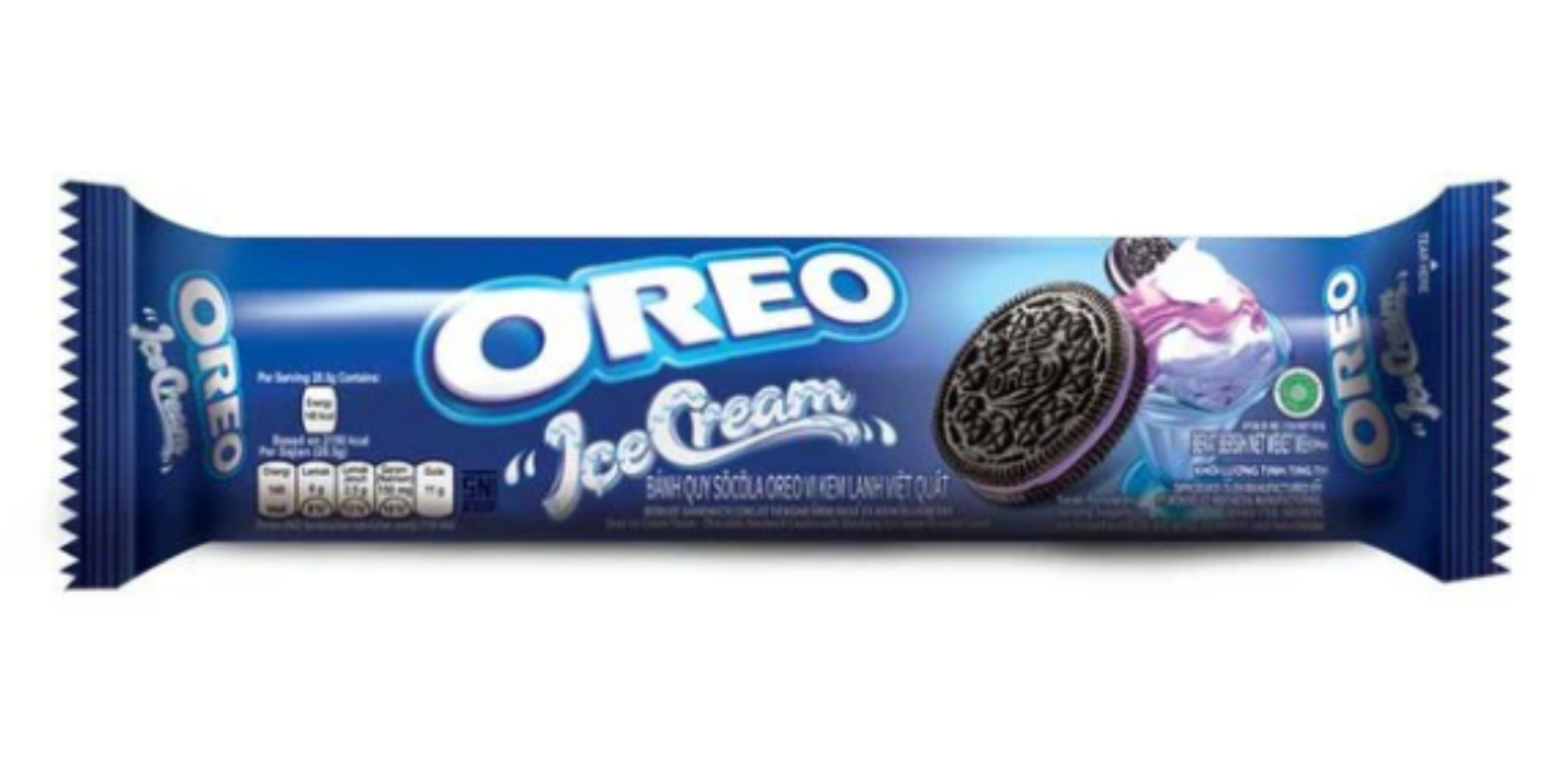 Oreo Blueberry Ice Cream