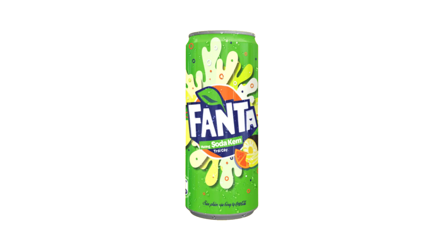 Fanta Fruity Cream Soda  Vietnam