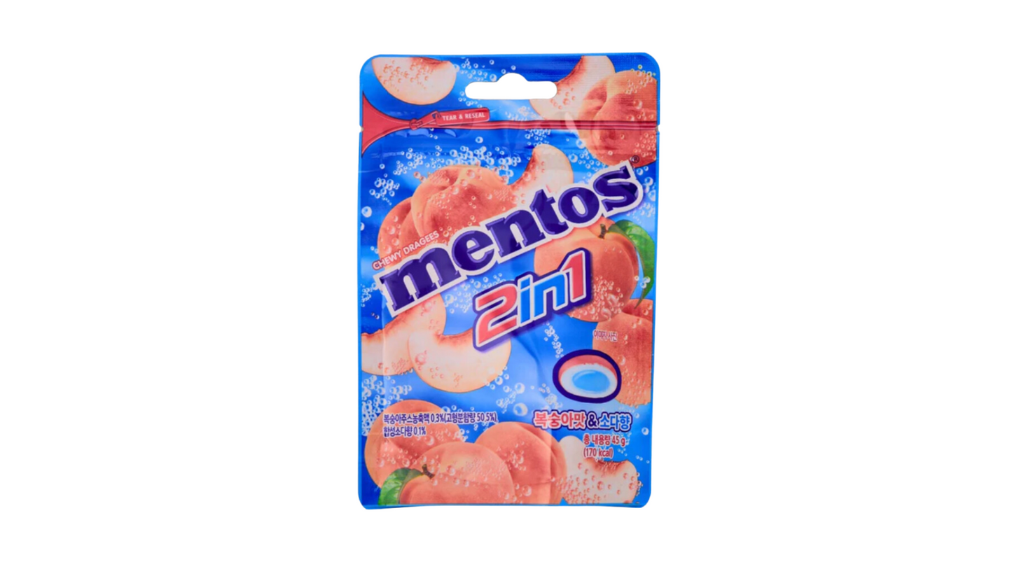 Mentos 2 in 1 Peach (South Korea)