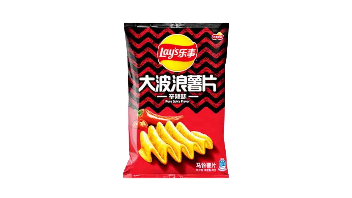 Lays Wavy Chips Pure Soky Flavor (China)