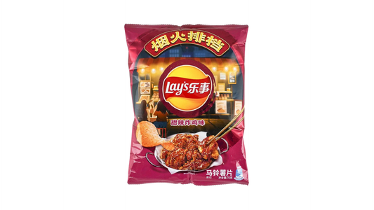 Lays Sweet & Spicy Fried Chicken Chips (China)