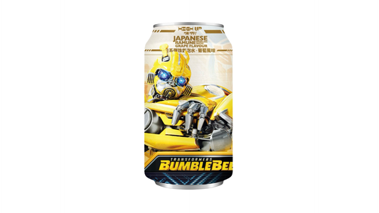 Transformers Bumblebee Ramune Sparkling Water from Japan