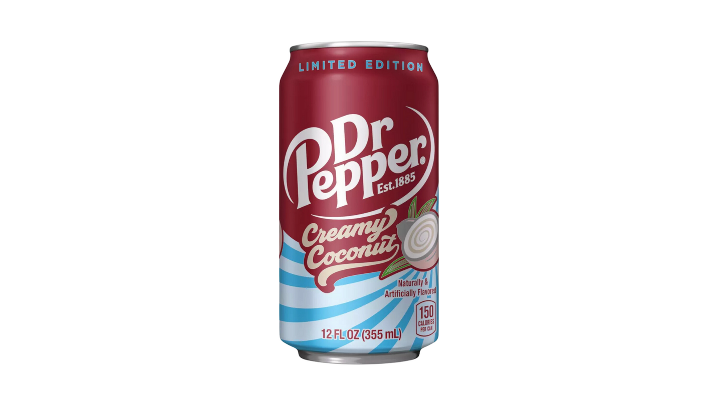 Dr. Pepper Cream Coconut Cans