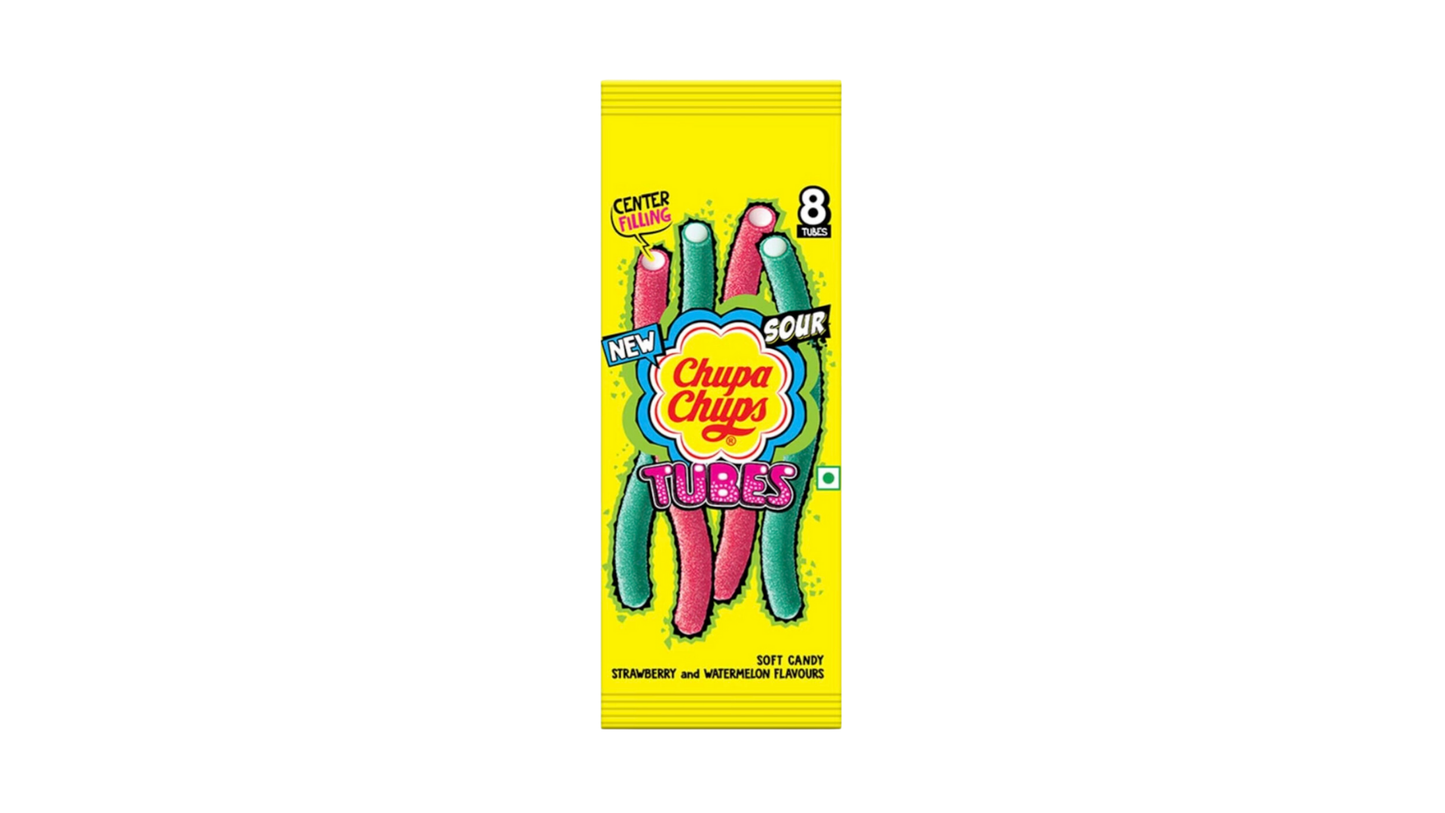 Chupa Chups Sour Tubes candy from India